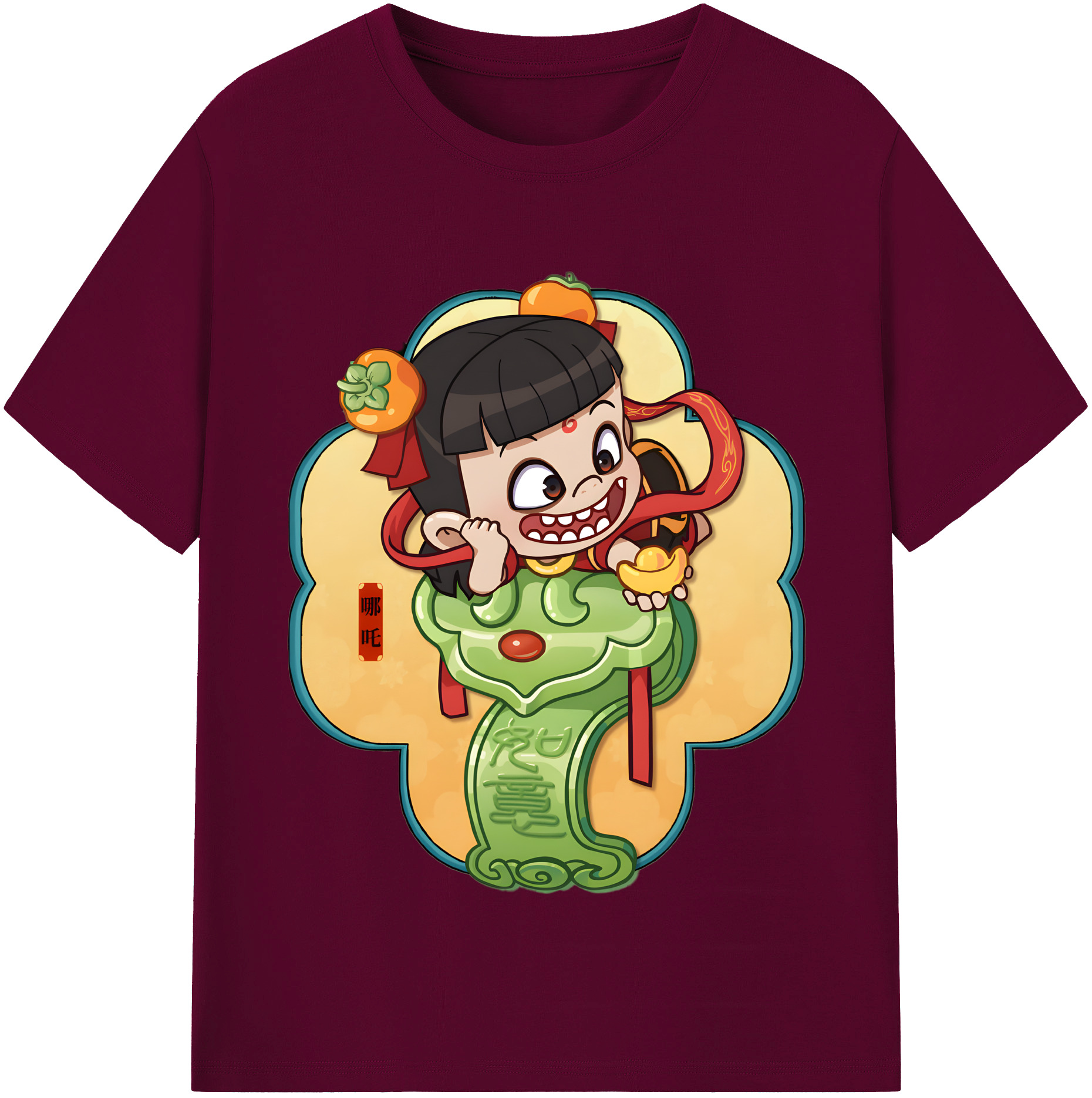 （画像用） Ne Zha 2 ナタ 魔童の大暴れ レディースカジュアルプリントTシャツ（綿100％）